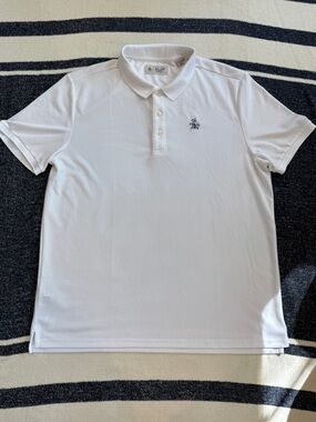Original Penguin Short Sleeve White Polo Shirt Men’s XL